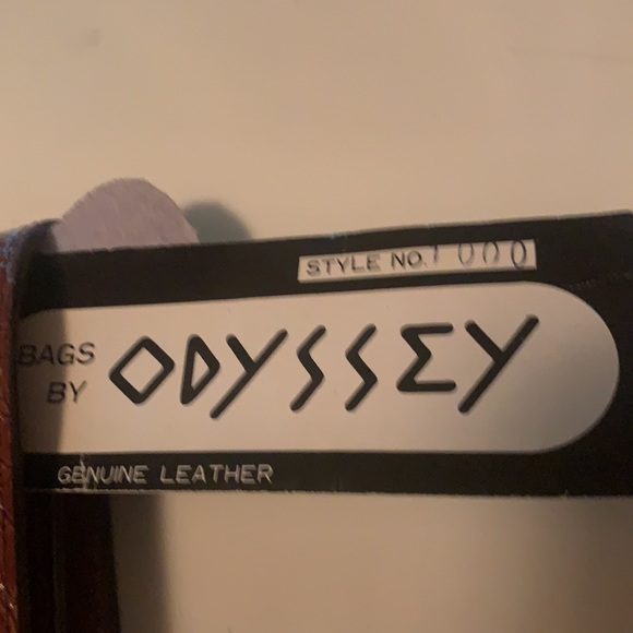 ODYSSEY CLUTCH BROWN CROC HANDBAG LEATHER CROCODILE CHAIN STRAP PATENT